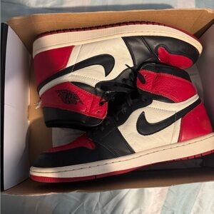 Bred Toe Jordan 1s